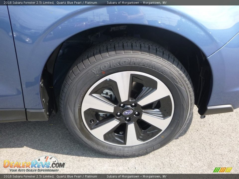 2018 Subaru Forester 2.5i Limited Quartz Blue Pearl / Platinum Photo #2