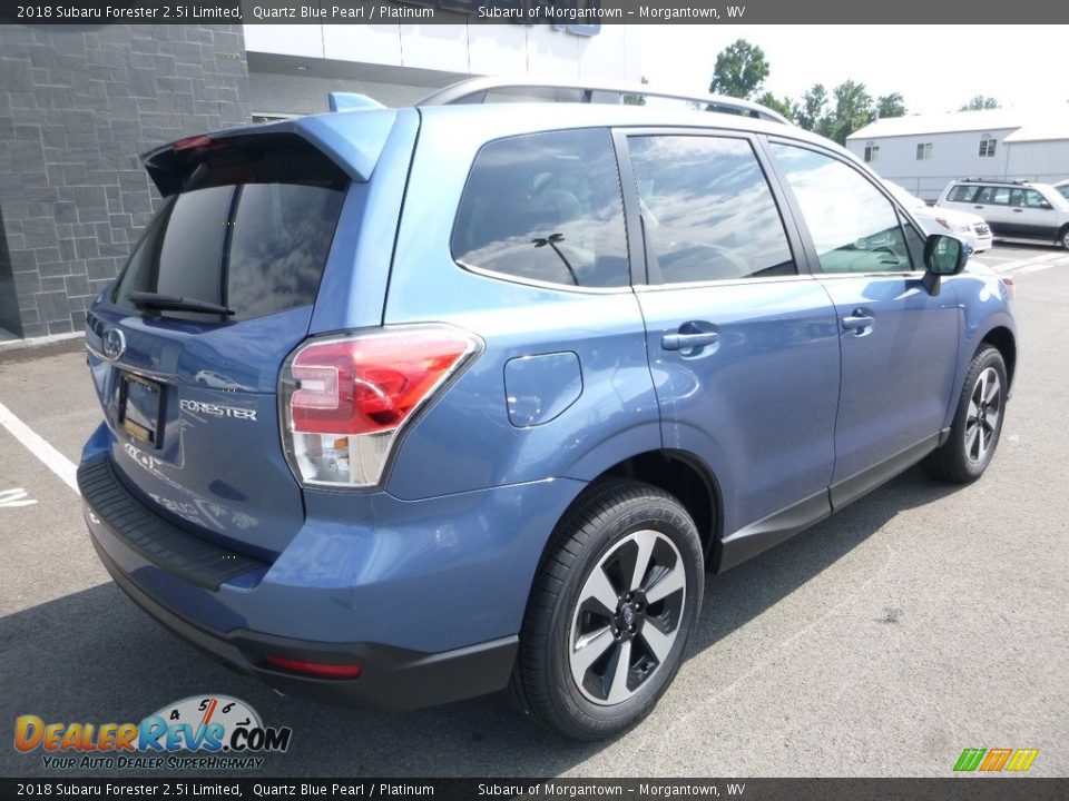 2018 Subaru Forester 2.5i Limited Quartz Blue Pearl / Platinum Photo #4