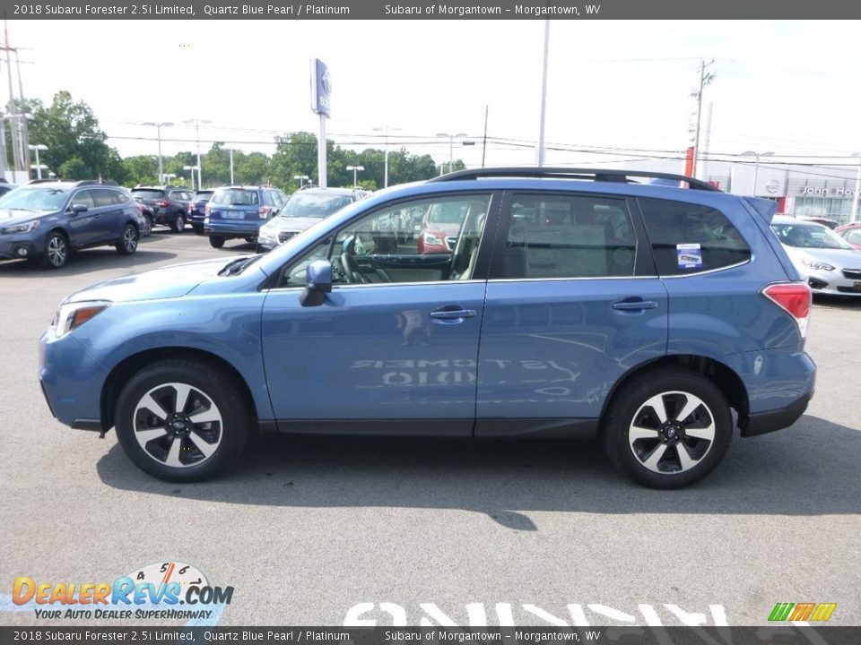 2018 Subaru Forester 2.5i Limited Quartz Blue Pearl / Platinum Photo #7
