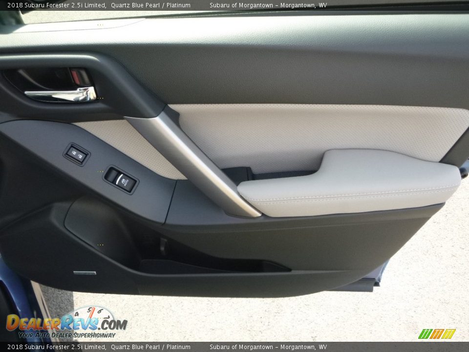 2018 Subaru Forester 2.5i Limited Quartz Blue Pearl / Platinum Photo #12