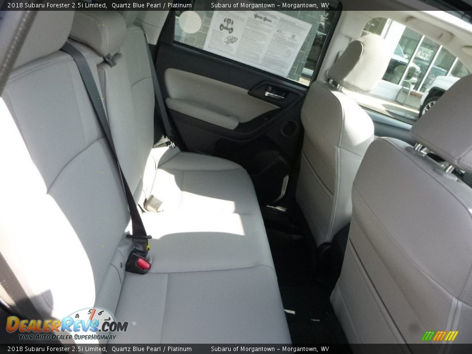 2018 Subaru Forester 2.5i Limited Quartz Blue Pearl / Platinum Photo #13