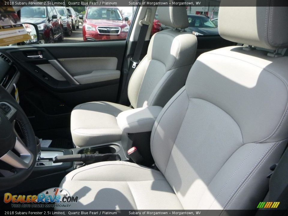 2018 Subaru Forester 2.5i Limited Quartz Blue Pearl / Platinum Photo #15
