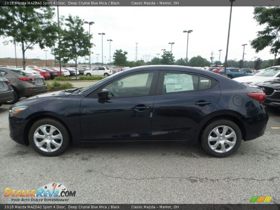 2018 Mazda MAZDA3 Sport 4 Door Deep Crystal Blue Mica / Black Photo #2