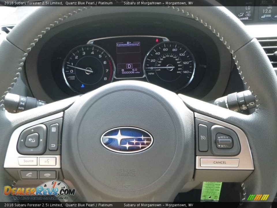 2018 Subaru Forester 2.5i Limited Quartz Blue Pearl / Platinum Photo #20