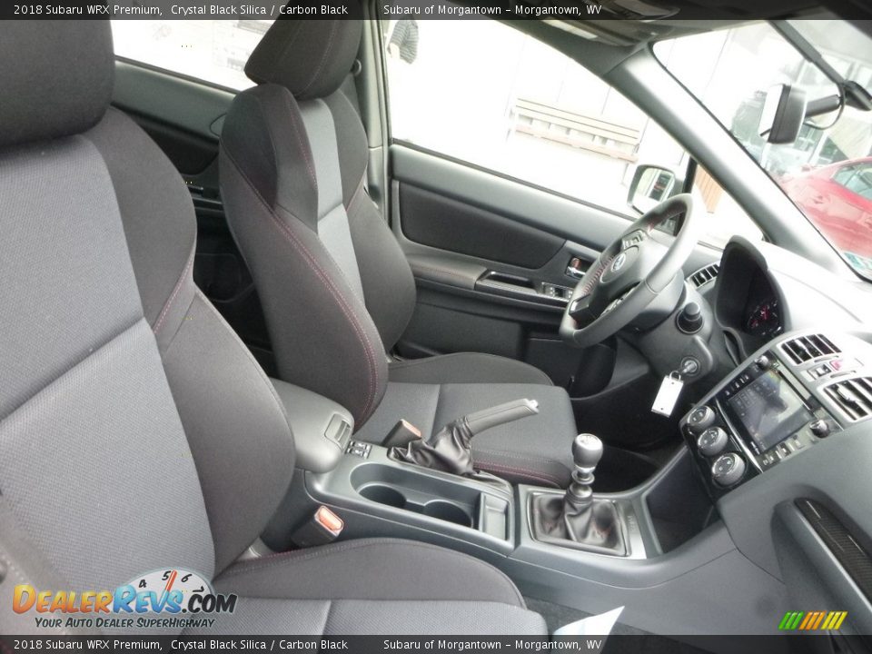 Carbon Black Interior - 2018 Subaru WRX Premium Photo #10