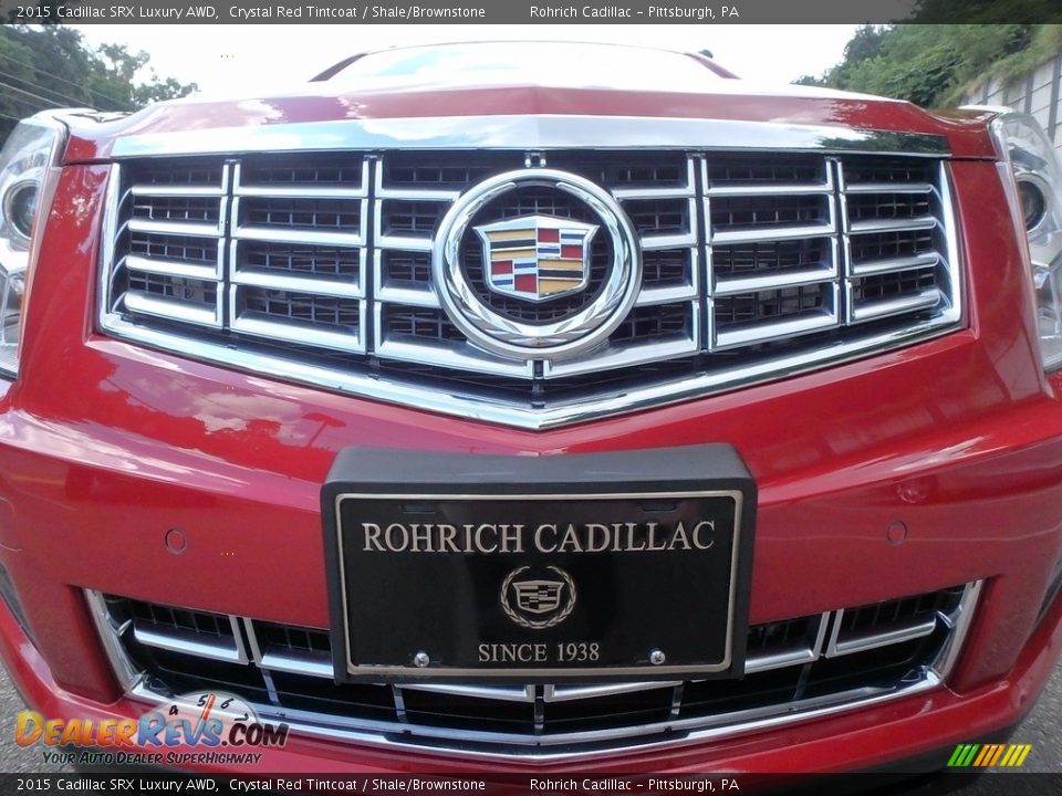 2015 Cadillac SRX Luxury AWD Crystal Red Tintcoat / Shale/Brownstone Photo #9