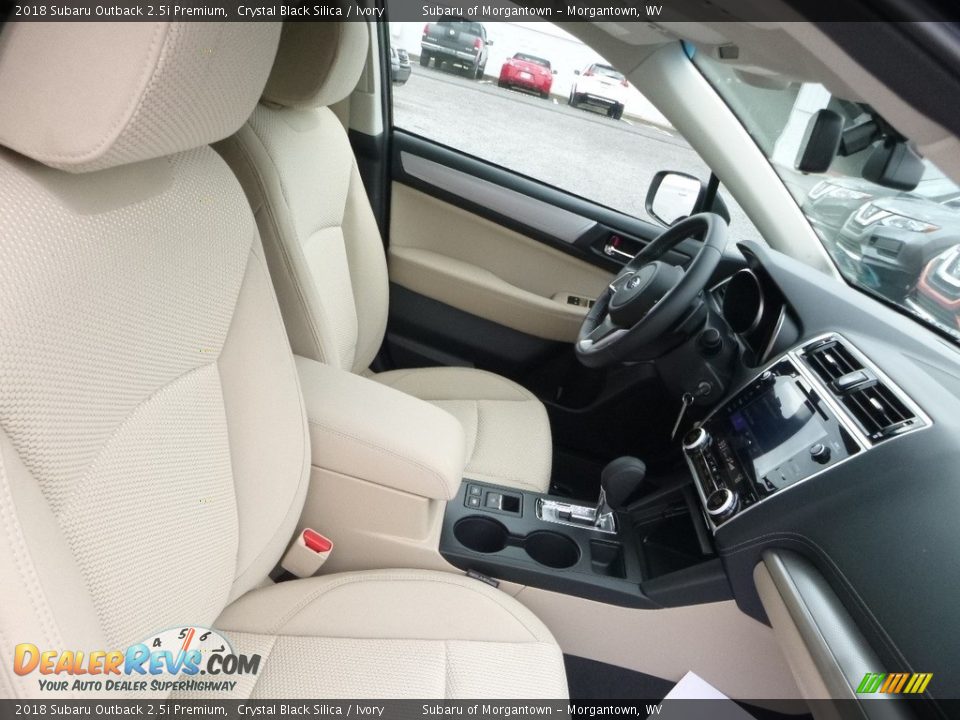 2018 Subaru Outback 2.5i Premium Crystal Black Silica / Ivory Photo #10