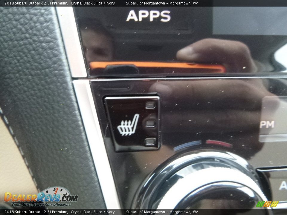 2018 Subaru Outback 2.5i Premium Crystal Black Silica / Ivory Photo #20