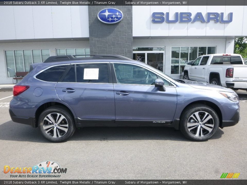 Twilight Blue Metallic 2018 Subaru Outback 3.6R Limited Photo #3