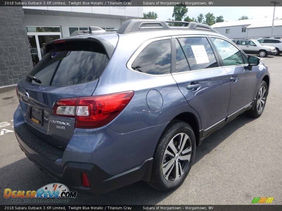 2018 Subaru Outback 3.6R Limited Twilight Blue Metallic / Titanium Gray Photo #4