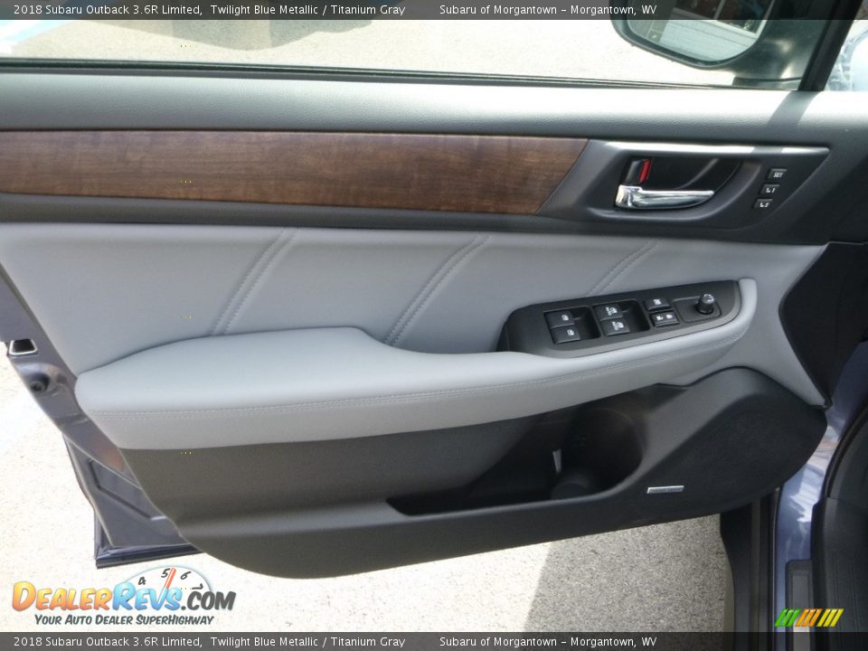 2018 Subaru Outback 3.6R Limited Twilight Blue Metallic / Titanium Gray Photo #14