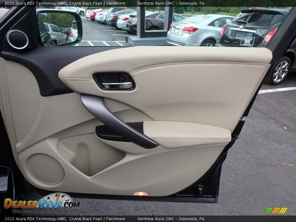 2013 Acura RDX Technology AWD Crystal Black Pearl / Parchment Photo #6