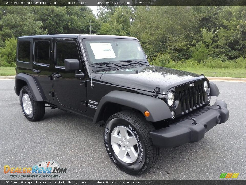 2017 Jeep Wrangler Unlimited Sport 4x4 Black / Black Photo #4