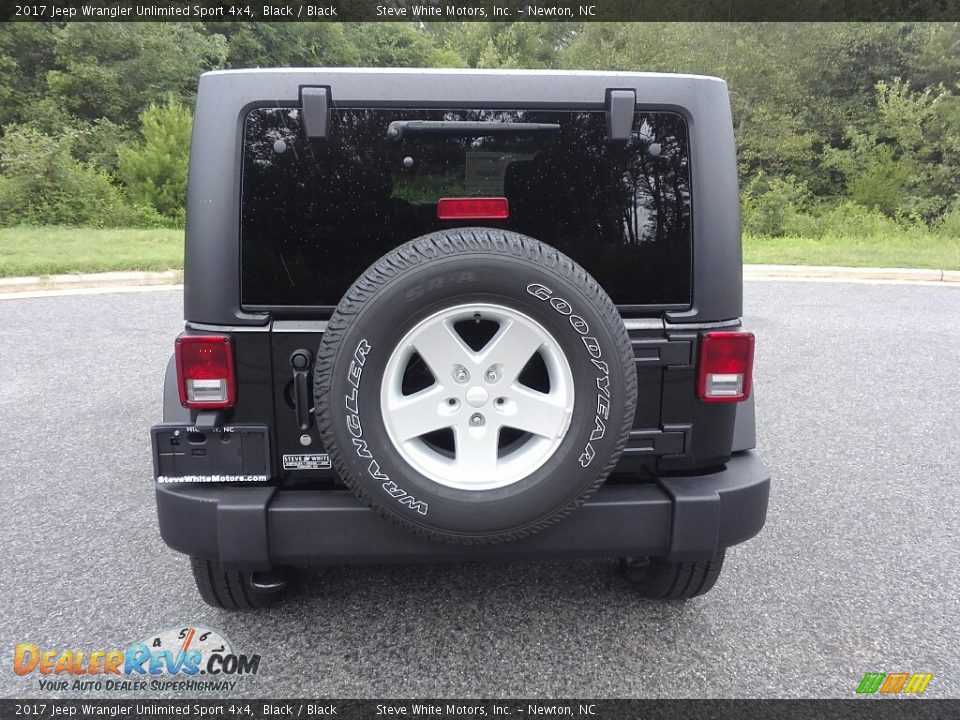 2017 Jeep Wrangler Unlimited Sport 4x4 Black / Black Photo #7