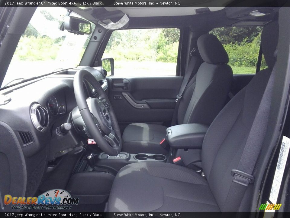 2017 Jeep Wrangler Unlimited Sport 4x4 Black / Black Photo #9