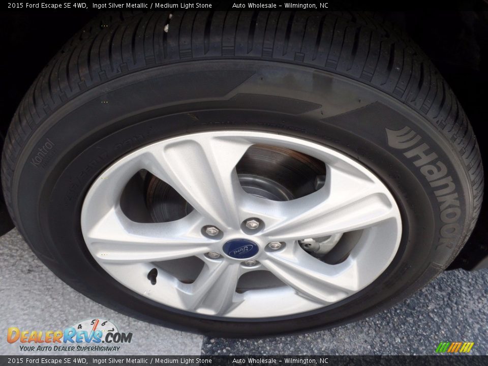 2015 Ford Escape SE 4WD Ingot Silver Metallic / Medium Light Stone Photo #7