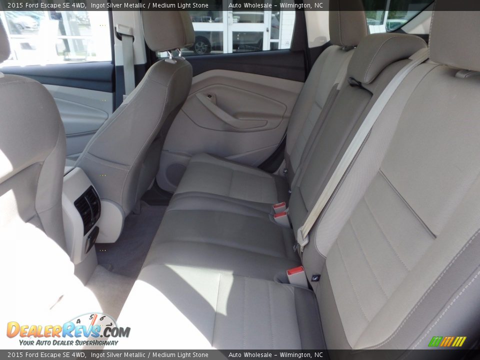 2015 Ford Escape SE 4WD Ingot Silver Metallic / Medium Light Stone Photo #12