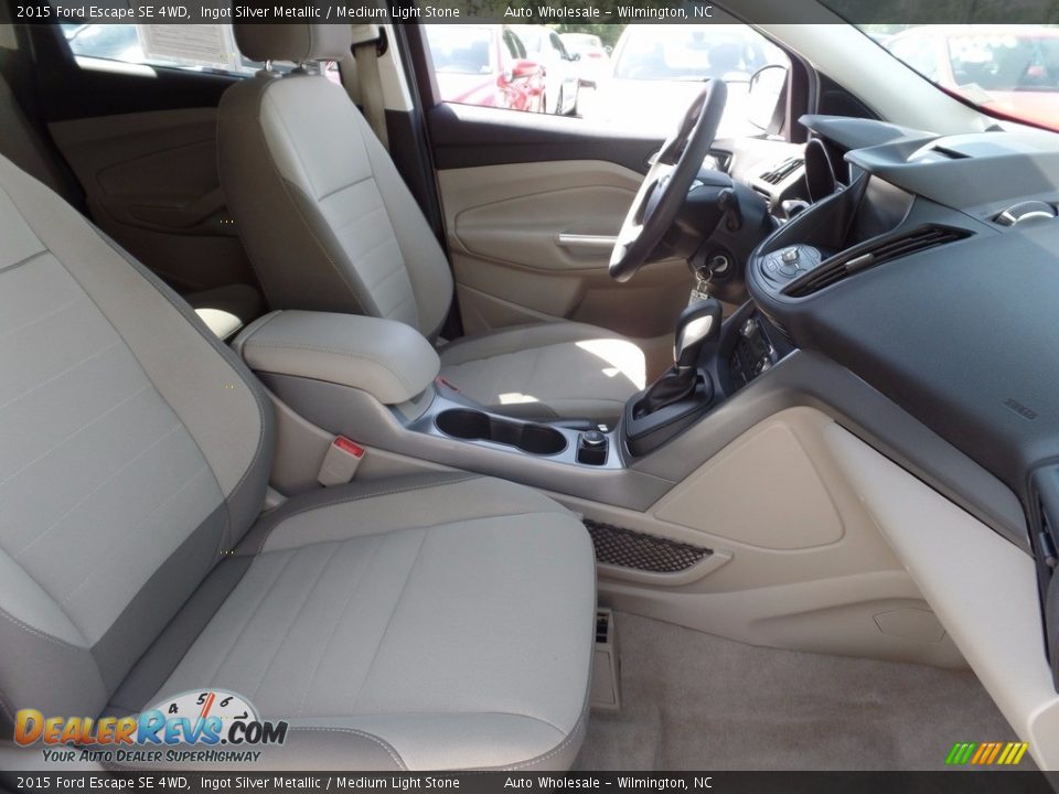 2015 Ford Escape SE 4WD Ingot Silver Metallic / Medium Light Stone Photo #13