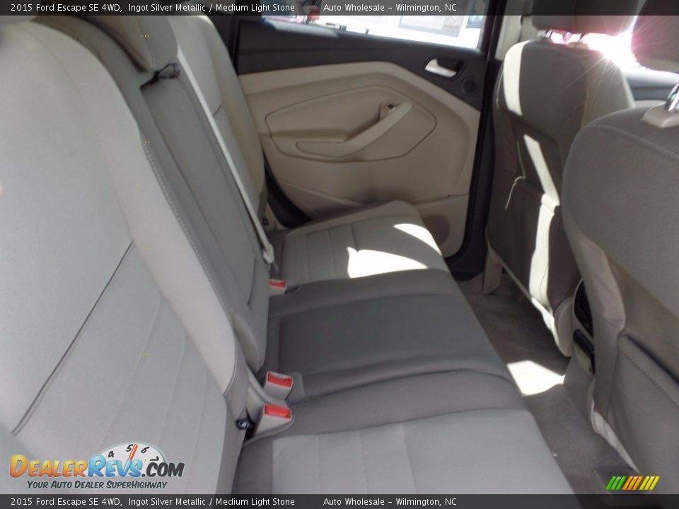 2015 Ford Escape SE 4WD Ingot Silver Metallic / Medium Light Stone Photo #14