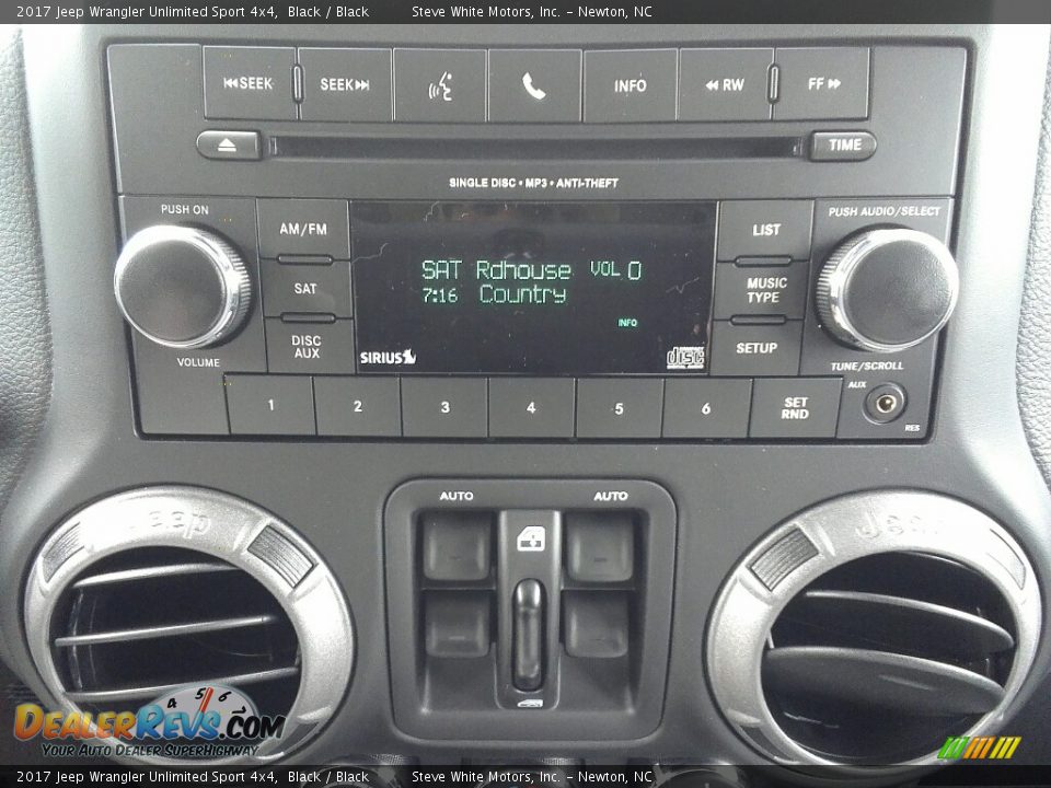 2017 Jeep Wrangler Unlimited Sport 4x4 Black / Black Photo #21
