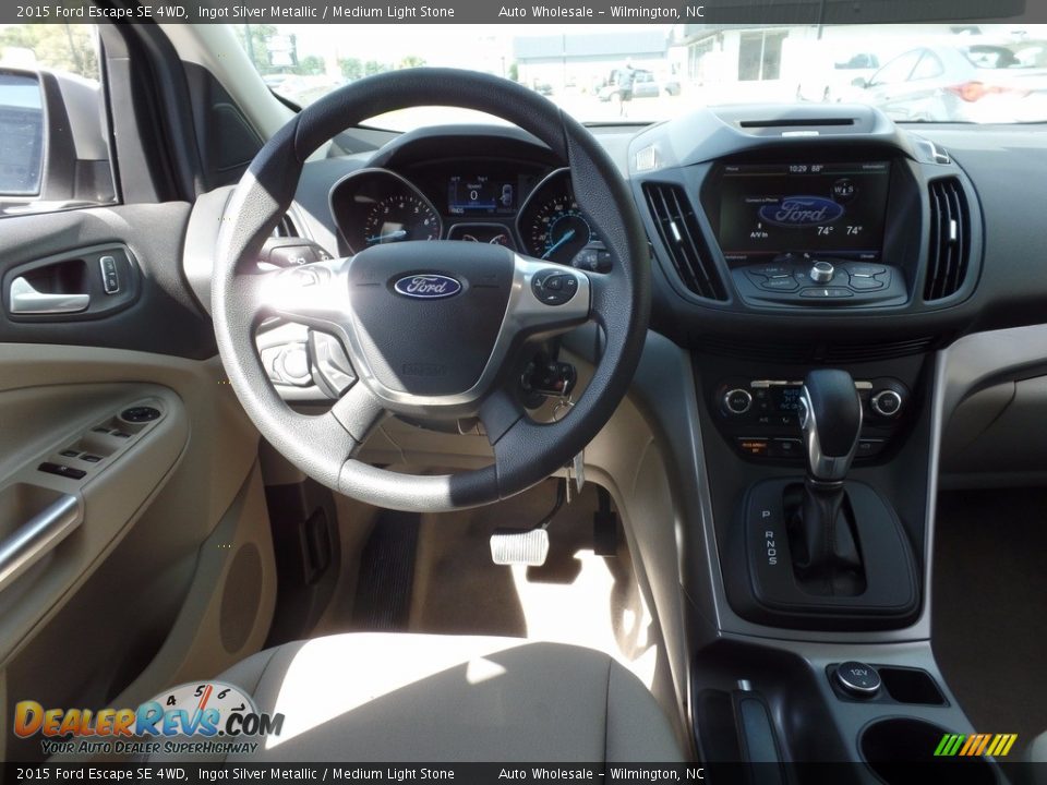 2015 Ford Escape SE 4WD Ingot Silver Metallic / Medium Light Stone Photo #15