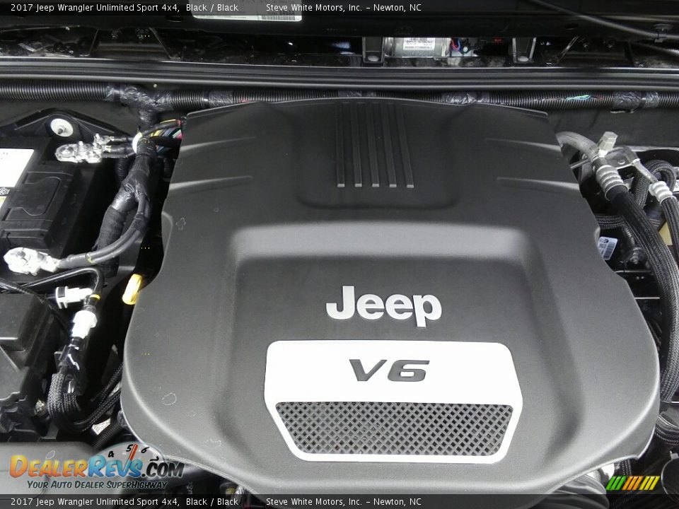 2017 Jeep Wrangler Unlimited Sport 4x4 Black / Black Photo #25