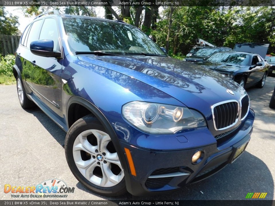 2011 BMW X5 xDrive 35i Deep Sea Blue Metallic / Cinnamon Photo #1