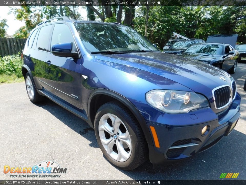 2011 BMW X5 xDrive 35i Deep Sea Blue Metallic / Cinnamon Photo #3
