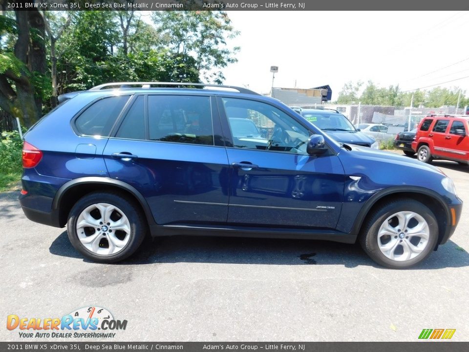 2011 BMW X5 xDrive 35i Deep Sea Blue Metallic / Cinnamon Photo #4