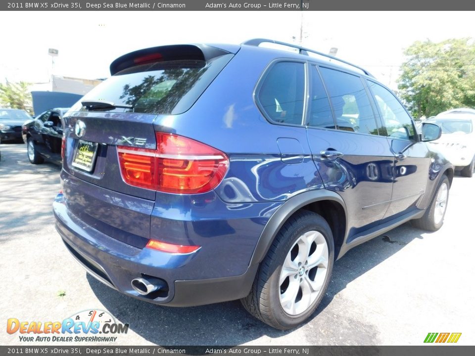 2011 BMW X5 xDrive 35i Deep Sea Blue Metallic / Cinnamon Photo #5