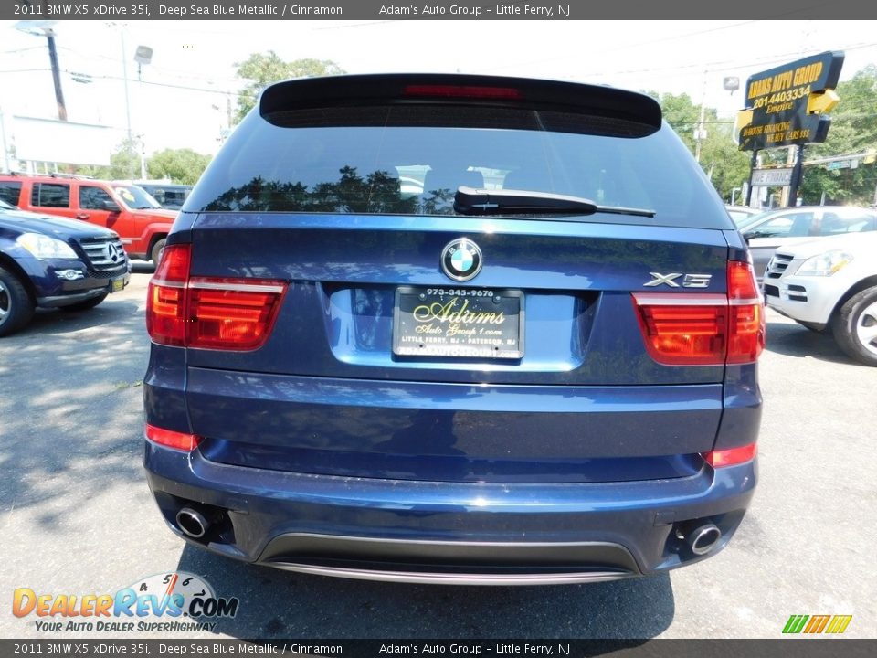 2011 BMW X5 xDrive 35i Deep Sea Blue Metallic / Cinnamon Photo #6
