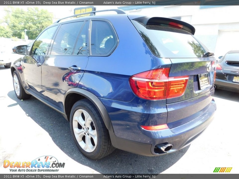 2011 BMW X5 xDrive 35i Deep Sea Blue Metallic / Cinnamon Photo #7