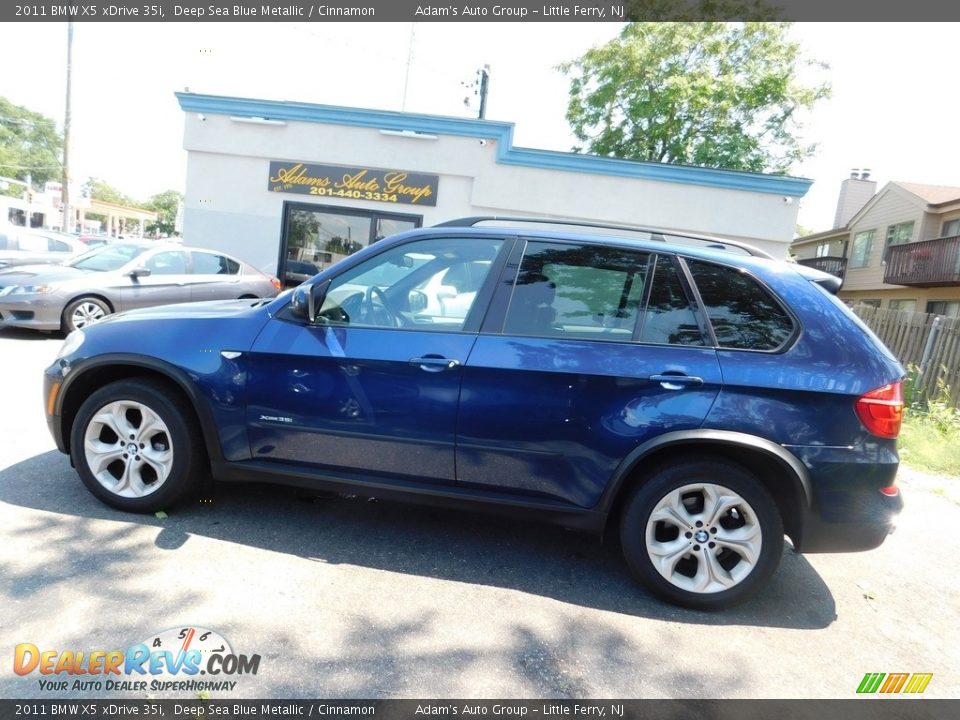 2011 BMW X5 xDrive 35i Deep Sea Blue Metallic / Cinnamon Photo #8