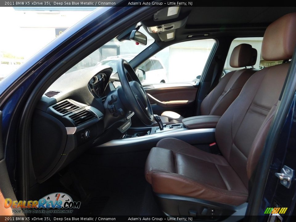 2011 BMW X5 xDrive 35i Deep Sea Blue Metallic / Cinnamon Photo #10