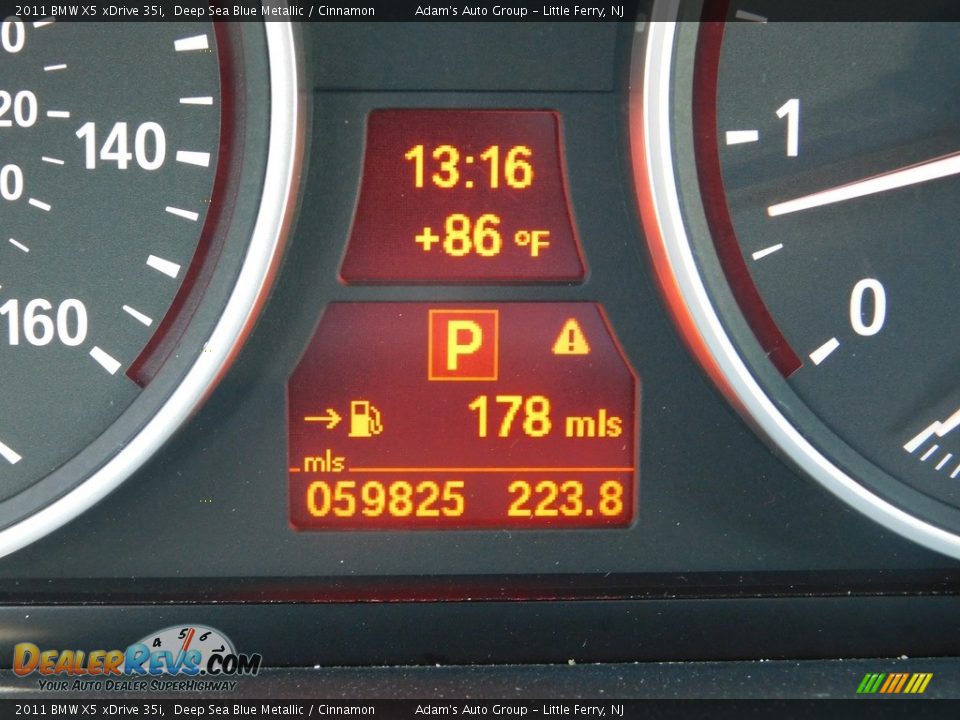 2011 BMW X5 xDrive 35i Deep Sea Blue Metallic / Cinnamon Photo #14