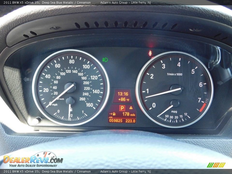 2011 BMW X5 xDrive 35i Deep Sea Blue Metallic / Cinnamon Photo #15