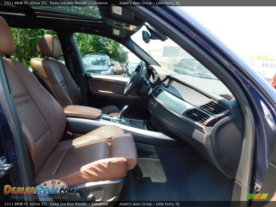 2011 BMW X5 xDrive 35i Deep Sea Blue Metallic / Cinnamon Photo #23
