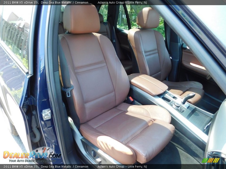 2011 BMW X5 xDrive 35i Deep Sea Blue Metallic / Cinnamon Photo #24