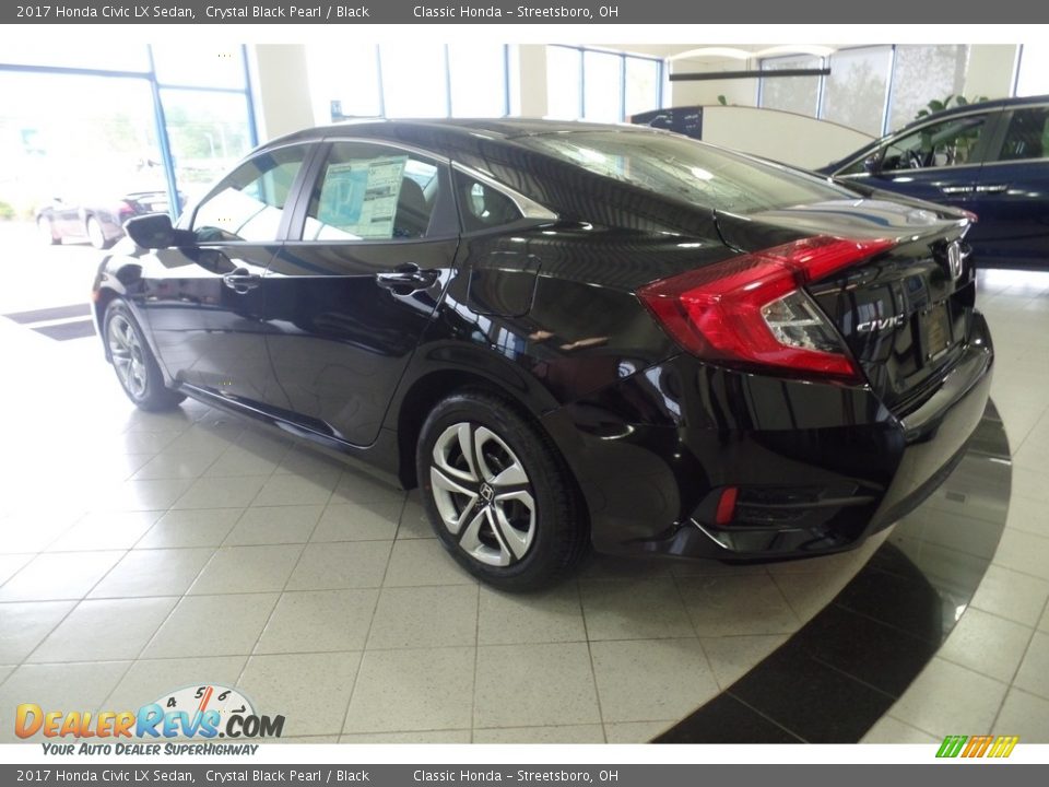 2017 Honda Civic LX Sedan Crystal Black Pearl / Black Photo #2