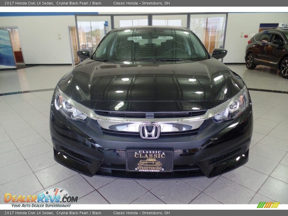 2017 Honda Civic LX Sedan Crystal Black Pearl / Black Photo #3