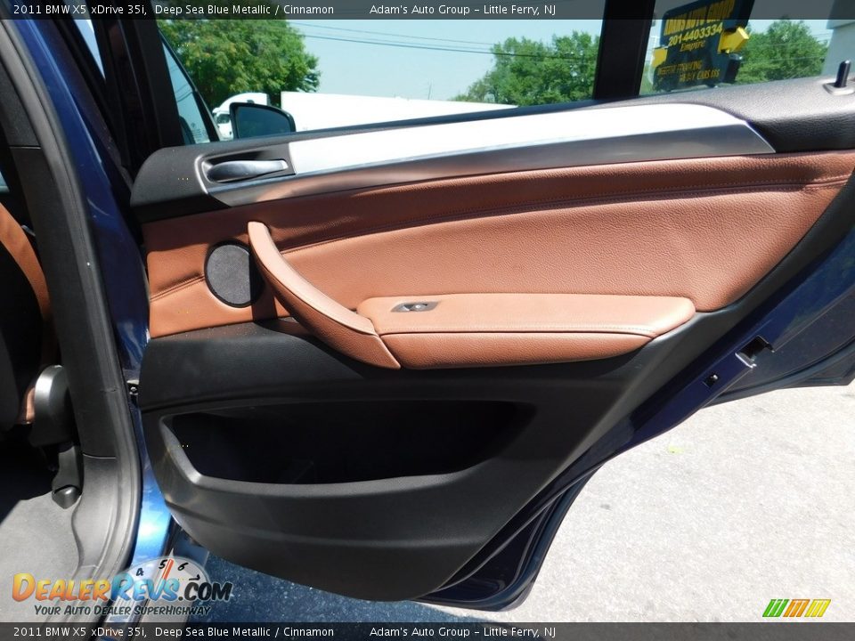 2011 BMW X5 xDrive 35i Deep Sea Blue Metallic / Cinnamon Photo #26