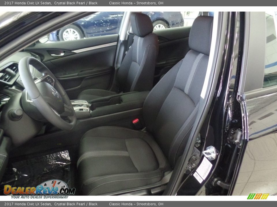 2017 Honda Civic LX Sedan Crystal Black Pearl / Black Photo #6