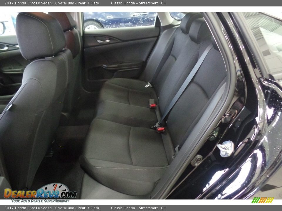 2017 Honda Civic LX Sedan Crystal Black Pearl / Black Photo #7