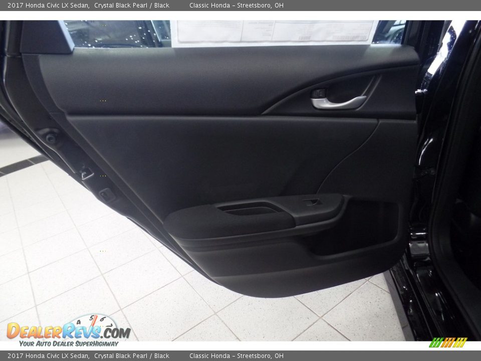 2017 Honda Civic LX Sedan Crystal Black Pearl / Black Photo #9
