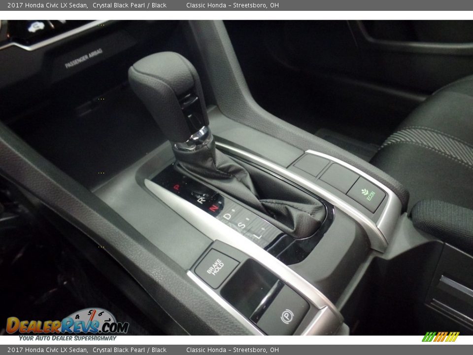 2017 Honda Civic LX Sedan Crystal Black Pearl / Black Photo #10