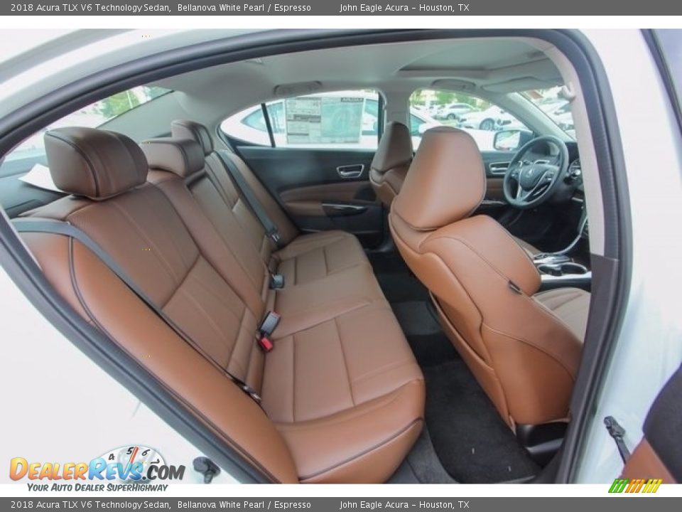 Rear Seat of 2018 Acura TLX V6 Technology Sedan Photo #24
