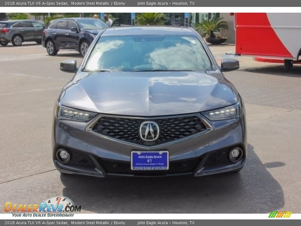 2018 Acura TLX V6 A-Spec Sedan Modern Steel Metallic / Ebony Photo #2