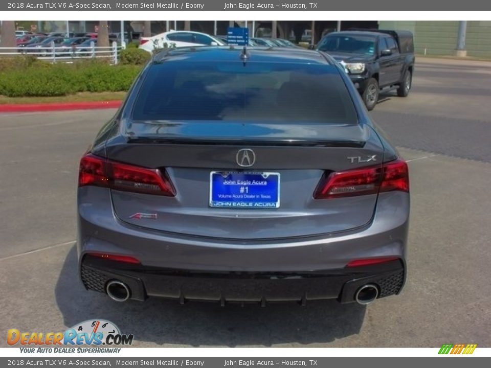 2018 Acura TLX V6 A-Spec Sedan Modern Steel Metallic / Ebony Photo #6