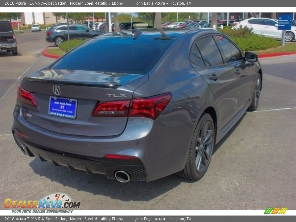 2018 Acura TLX V6 A-Spec Sedan Modern Steel Metallic / Ebony Photo #7