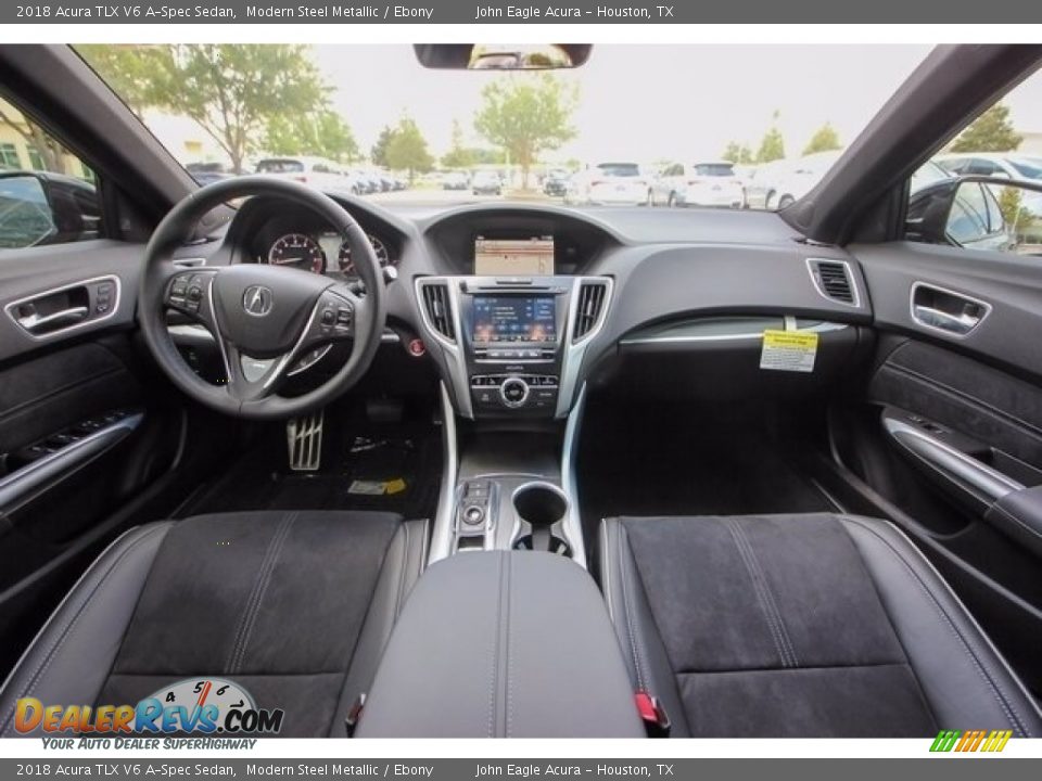 2018 Acura TLX V6 A-Spec Sedan Modern Steel Metallic / Ebony Photo #9